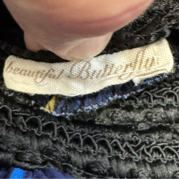 Lolita Star & Moon Celestial Skirt Navy Gold Lace Hem - Picture 4 of 5